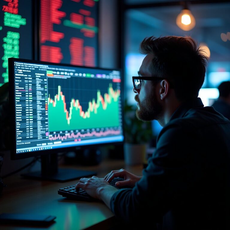 Graphique nvidia et marché boursier