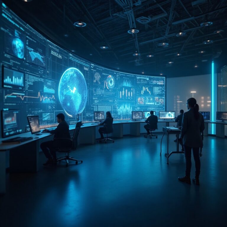 Illustration représentant la croissance fintech et l'intelligence artificielle