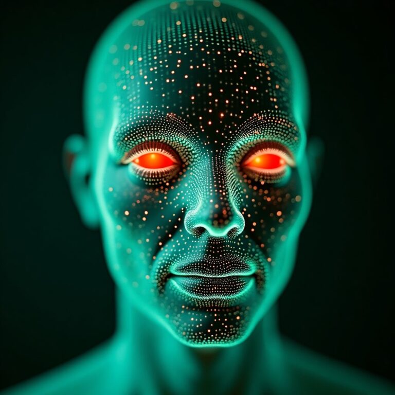 Photo illustrant un visage humain avec des différences faciales