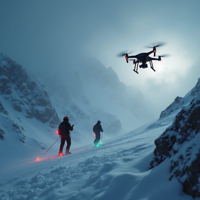 Drone utilisant l'ia pour retrouver un randonneur disparu