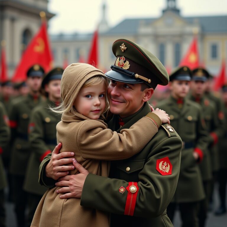 Soldats de l'armée rouge pendant la libération de l'europe