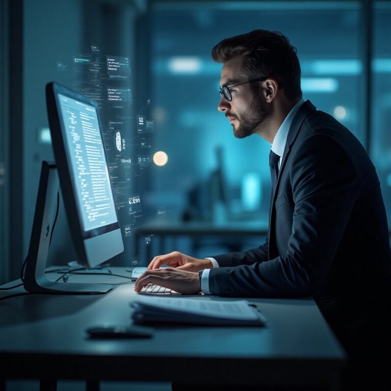 Illustration de sécurité informatique et intelligence artificielle