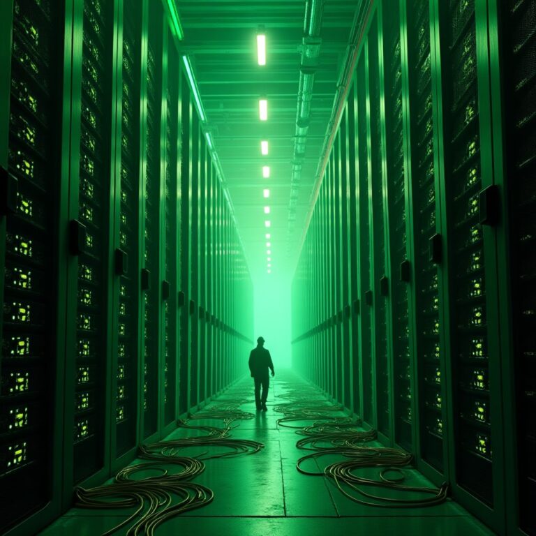 Diagramme illustrant la connexion de plusieurs data centers à travers un réseau ethernet