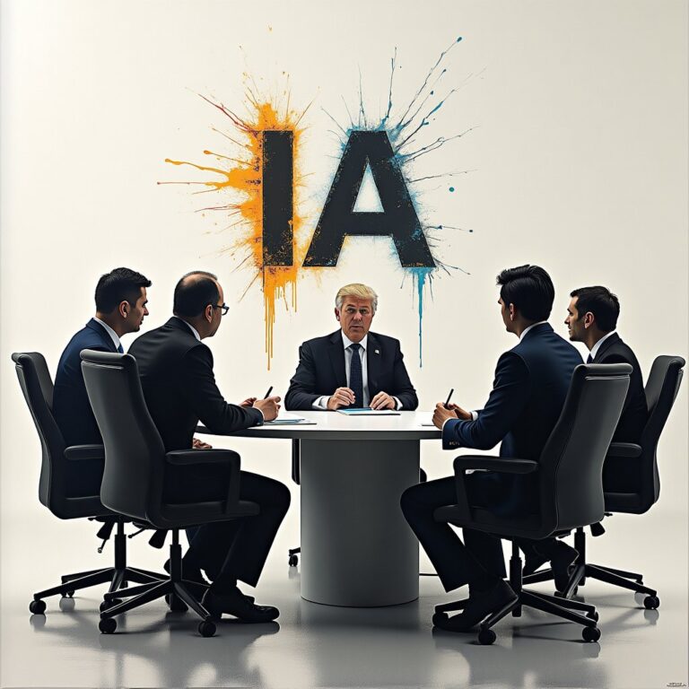 Alignement stratégique et transformation digitale ia Diagramme illustrant l'intégration de l'intelligence artificielle dans la stratégie d'entreprise moderne