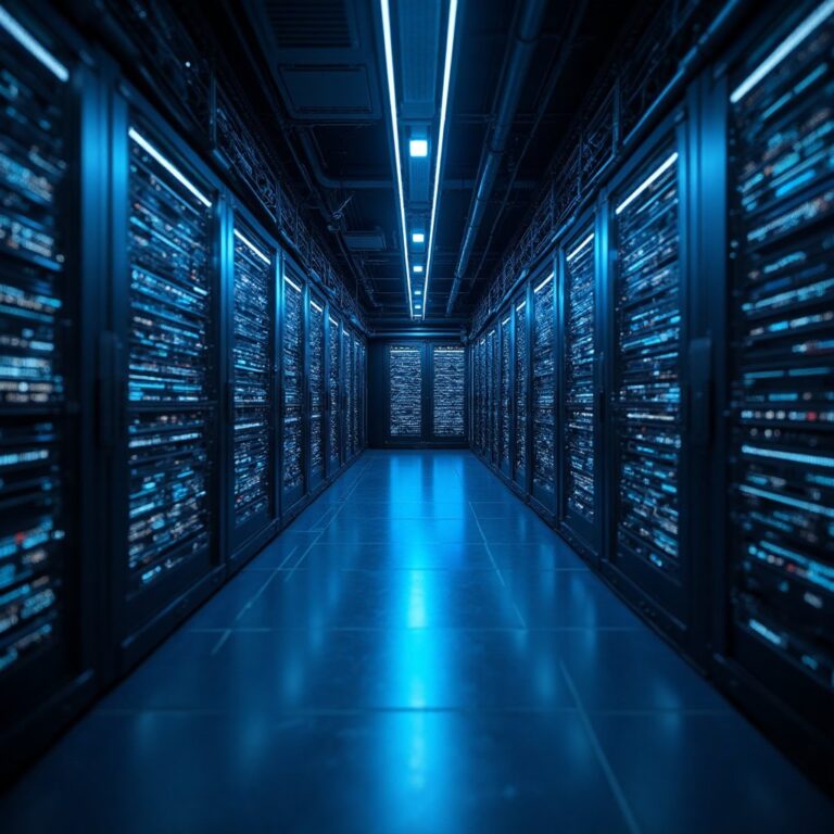 Illustration d'un processeur ou cluster de serveurs ai
