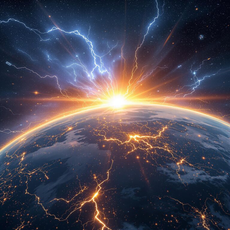 Image illustrant une activité solaire intense